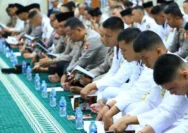 Kegiatan Dzikir dan Doa Bersama Polres Maros Menyambut Hari Bhayangkara Ke-80