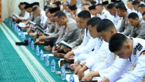 Kegiatan Dzikir dan Doa Bersama Polres Maros Menyambut Hari Bhayangkara Ke-80