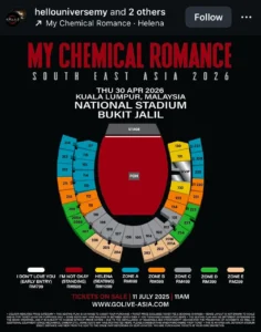 Limp Bizkit Pilih Malaysia Sebagai Satu-satunya Konser di Asia 2026, Ini Harga Tiket dan Cara Membelinya bagi Fans Indonesia!