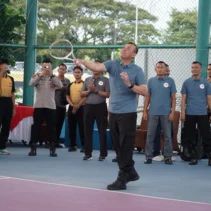 Turnamen Olahraga Meriah, Wakapolda Sulbar Buka Turnamen Tenis Lapangan dan Futsal