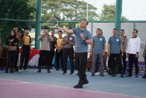 Turnamen Olahraga Meriah, Wakapolda Sulbar Buka Turnamen Tenis Lapangan dan Futsal