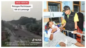 Aksi Heroik Penjaga Perlintasan Kereta di Kediri, Viral Saat Terbuka dan Penjaganya Tertidur