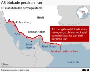 Ketegangan Memanas: AS Klaim Lumpuhkan 2 Kapal yang Terobos Blokade Selat Hormuz