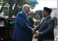 Prabowo Sambut Presiden Lukashenko, Bahas Kerja Sama Pertanian Strategis di Istana Merdeka
